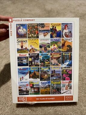 Puzzle Company 1000-Piece '125 Years of Sunset' Jigsaw Puzzle - White/Multicolor